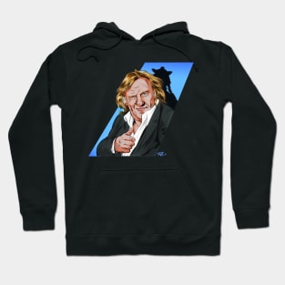 Gerard Depardieu - An illustration by Paul Cemmick Hoodie